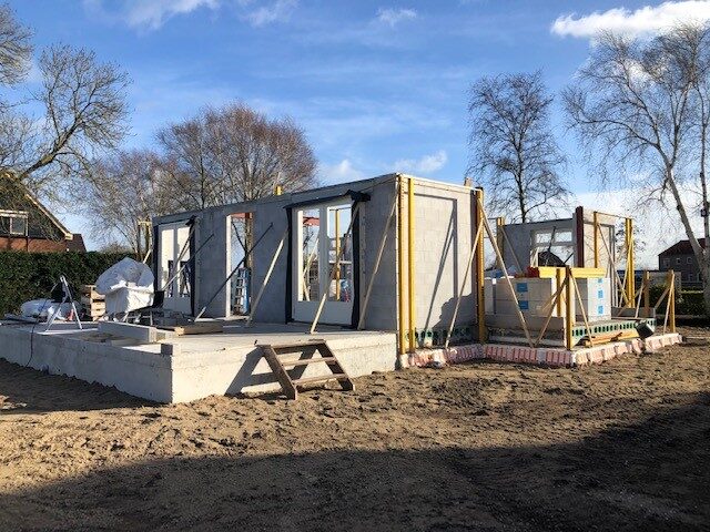 Vrijstaande woning in Ter Aar, gebouwd door LBH Bouw: begin van de ruwbouw